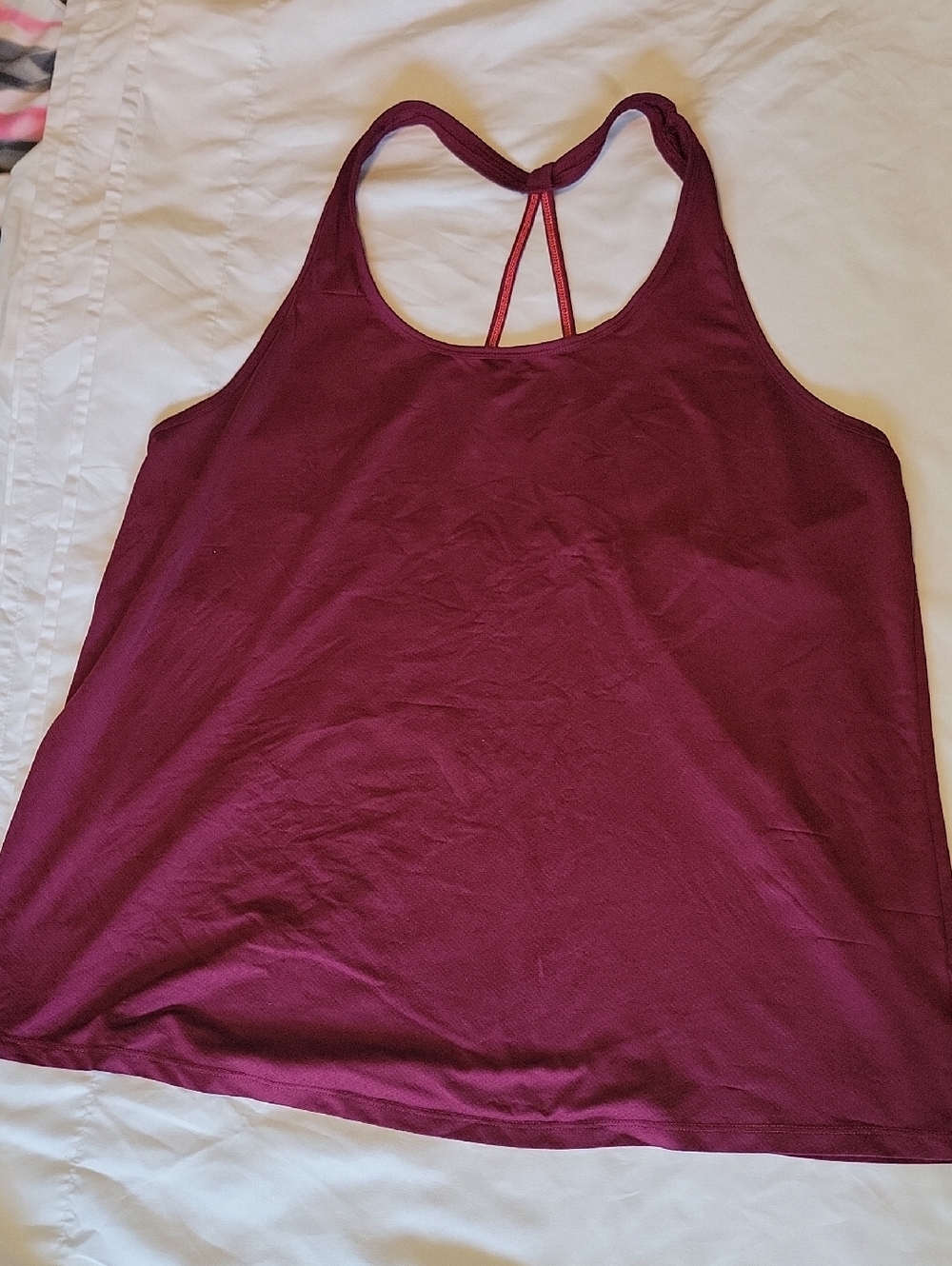 Old Navy Burgundy Racerback Tank Top